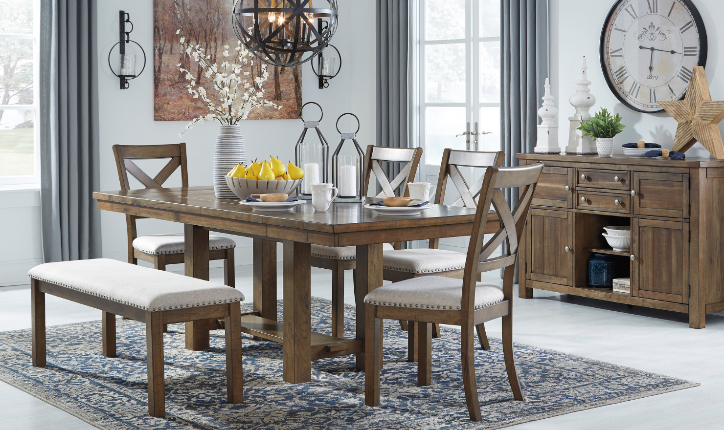 Modern Heritage Moriville Extendable Dining Table in Brown - Image 21