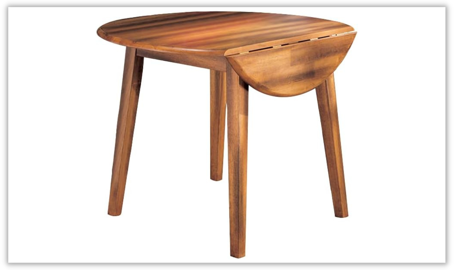 Berringer Wooden Drop Leaf Dining Table in Brown