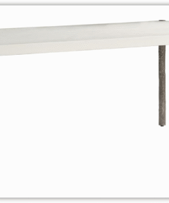 Santorini White Outdoor Dining Table in Quarry Finish