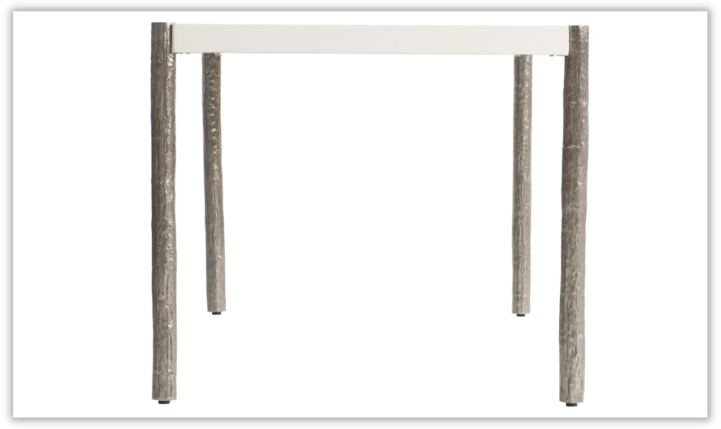 Santorini White Outdoor Dining Table in Quarry Finish - Image 3
