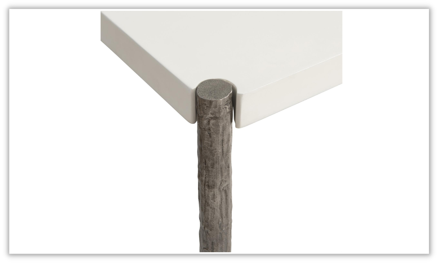 Santorini White Outdoor Dining Table in Quarry Finish - Image 4