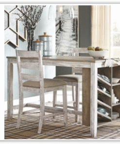 Skempton Counter Height Dining Table with Storage in Brown